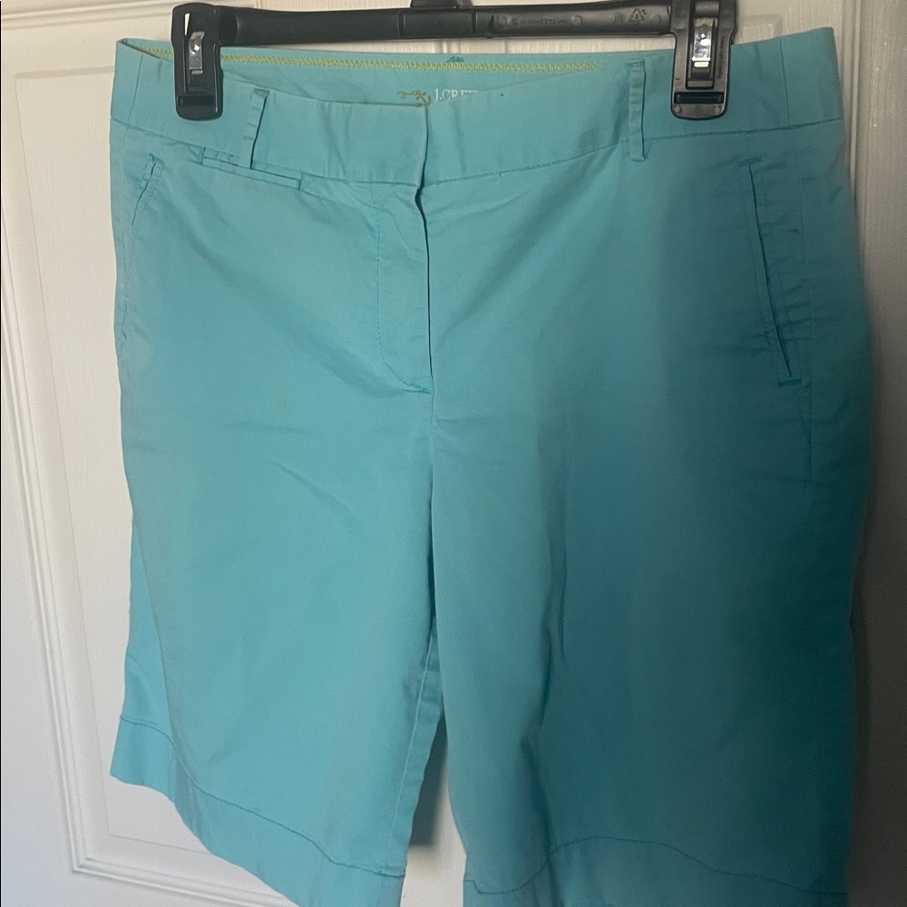 J. Crew Women's Turquoise shorts size 4 - Picture 3 of 5